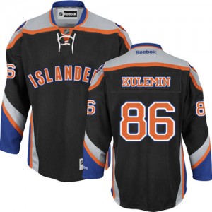 Reebok New York Islanders 86 Men's Nikolay Kulemin Authentic Black Third NHL Jersey