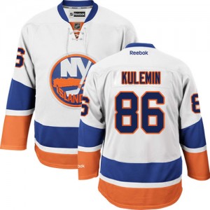 Reebok New York Islanders 86 Men's Nikolay Kulemin Authentic White Away NHL Jersey