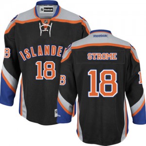 Reebok New York Islanders 18 Men's Ryan Strome Premier Black Third NHL Jersey