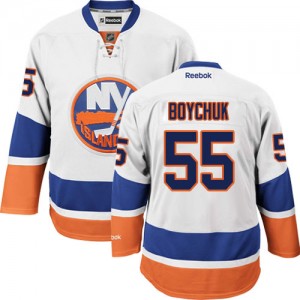 Reebok New York Islanders 55 Men's Johnny Boychuk Premier White Away NHL Jersey