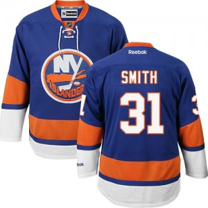 Reebok New York Islanders 31 Men's Billy Smith Premier Royal Blue Home NHL Jersey