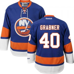 Reebok New York Islanders 40 Men's Michael Grabner Authentic Royal Blue Home NHL Jersey