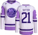 Adidas New York Islanders Men's Brent Sutter Authentic Hockey Fights Cancer NHL Jersey