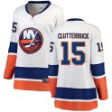 Fanatics Branded New York Islanders Women's Cal Clutterbuck Breakaway White Away NHL Jersey