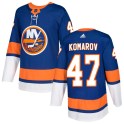 Adidas New York Islanders Men's Leo Komarov Authentic Royal Home NHL Jersey