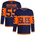 Adidas New York Islanders Men's Johnny Boychuk Authentic Navy 2024 Stadium Series Primegreen NHL Jersey
