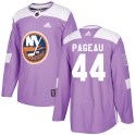 Adidas New York Islanders Youth Jean-Gabriel Pageau Authentic Purple ized Fights Cancer Practice NHL Jersey