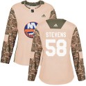 Adidas New York Islanders Women's John Stevens Authentic Camo Veterans Day Practice NHL Jersey