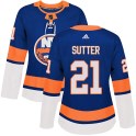 Adidas New York Islanders Women's Brent Sutter Authentic Royal Home NHL Jersey