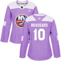 Adidas New York Islanders Women's Derick Brassard Authentic Purple Fights Cancer Practice NHL Jersey