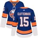 Adidas New York Islanders Women's Cal Clutterbuck Authentic Royal Blue Home NHL Jersey