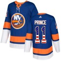 Adidas New York Islanders Youth Shane Prince Authentic Royal Blue USA Flag Fashion NHL Jersey