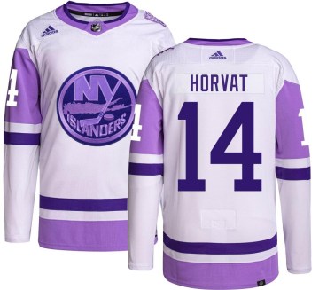 Adidas New York Islanders Men's Bo Horvat Authentic Hockey Fights Cancer NHL Jersey