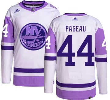 Adidas New York Islanders Men's Jean-Gabriel Pageau Authentic Hockey Fights Cancer NHL Jersey