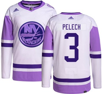 Adidas New York Islanders Men's Adam Pelech Authentic Hockey Fights Cancer NHL Jersey