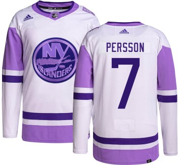 Adidas New York Islanders Men's Stefan Persson Authentic Hockey Fights Cancer NHL Jersey