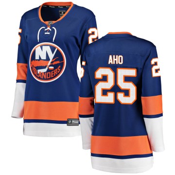 Fanatics Branded New York Islanders Women's Sebastian Aho Breakaway Blue Home NHL Jersey