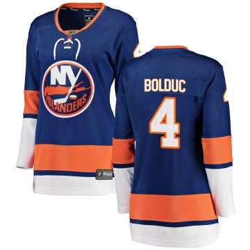 Fanatics Branded New York Islanders Women's Samuel Bolduc Breakaway Blue Home NHL Jersey