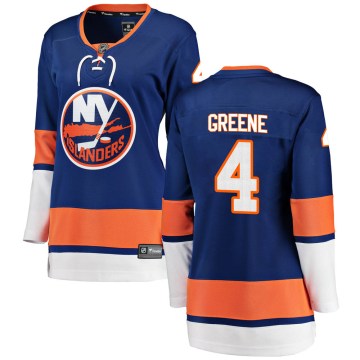 Fanatics Branded New York Islanders Women's Andy Greene Breakaway Blue Home NHL Jersey