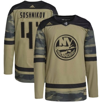 Adidas New York Islanders Youth Nikita Soshnikov Authentic Camo Military Appreciation Practice NHL Jersey