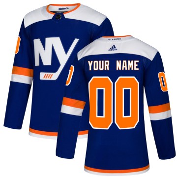 Adidas New York Islanders Men's Custom Authentic Blue Custom Alternate NHL Jersey