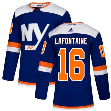 Adidas New York Islanders Men's Pat LaFontaine Authentic Blue Alternate NHL Jersey