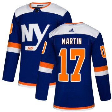 Adidas New York Islanders Men's Matt Martin Authentic Blue Alternate NHL Jersey