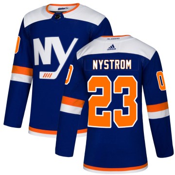 Adidas New York Islanders Men's Bob Nystrom Authentic Blue Alternate NHL Jersey