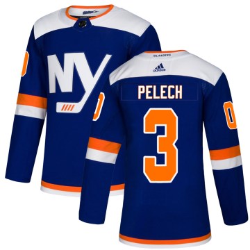Adidas New York Islanders Men's Adam Pelech Authentic Blue Alternate NHL Jersey