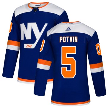 Adidas New York Islanders Men's Denis Potvin Authentic Blue Alternate NHL Jersey