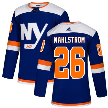 Adidas New York Islanders Men's Oliver Wahlstrom Authentic Blue Alternate NHL Jersey