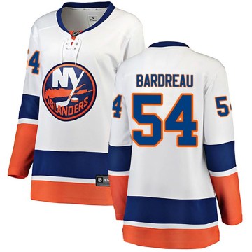 Fanatics Branded New York Islanders Women's Cole Bardreau Breakaway White Away NHL Jersey