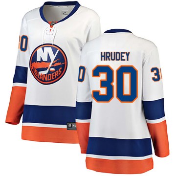 Fanatics Branded New York Islanders Women's Kelly Hrudey Breakaway White Away NHL Jersey