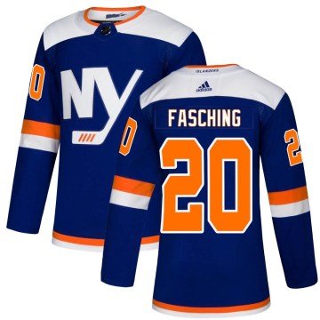 Adidas New York Islanders Youth Hudson Fasching Authentic Blue Alternate NHL Jersey