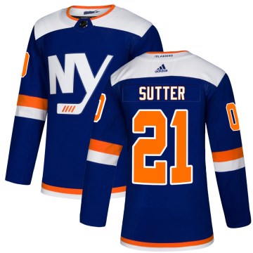 Adidas New York Islanders Youth Brent Sutter Authentic Blue Alternate NHL Jersey