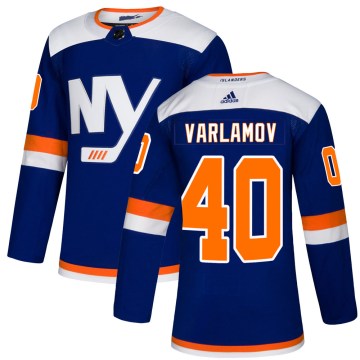 Adidas New York Islanders Youth Semyon Varlamov Authentic Blue Alternate NHL Jersey