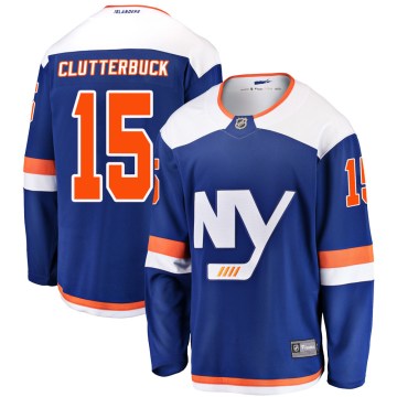 Fanatics Branded New York Islanders Youth Cal Clutterbuck Breakaway Blue Alternate NHL Jersey