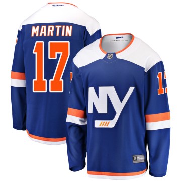 Fanatics Branded New York Islanders Youth Matt Martin Breakaway Blue Alternate NHL Jersey