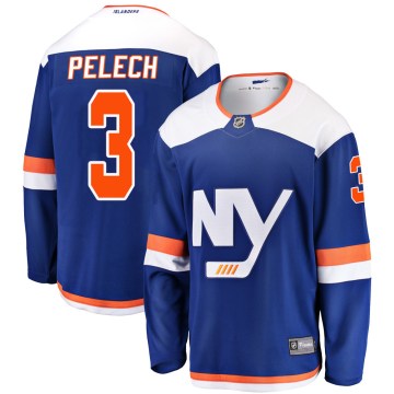 Fanatics Branded New York Islanders Youth Adam Pelech Breakaway Blue Alternate NHL Jersey