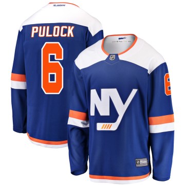 Fanatics Branded New York Islanders Youth Ryan Pulock Breakaway Blue Alternate NHL Jersey