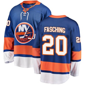 Fanatics Branded New York Islanders Youth Hudson Fasching Breakaway Blue Home NHL Jersey