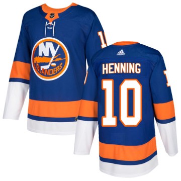Adidas New York Islanders Men's Lorne Henning Authentic Royal Home NHL Jersey