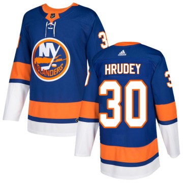 Adidas New York Islanders Men's Kelly Hrudey Authentic Royal Home NHL Jersey