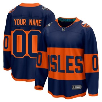 Fanatics Branded New York Islanders Men's Custom Breakaway Navy Custom 2024 Stadium Series NHL Jersey