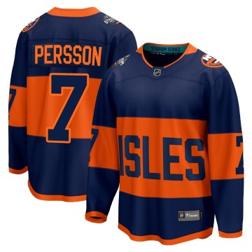 Fanatics Branded New York Islanders Men's Stefan Persson Breakaway Navy 2024 Stadium Series NHL Jersey