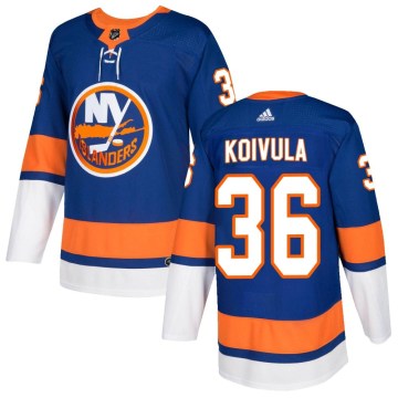 Adidas New York Islanders Youth Otto Koivula Authentic Royal Home NHL Jersey