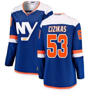 Fanatics Branded New York Islanders Women's Casey Cizikas Breakaway Blue Alternate NHL Jersey