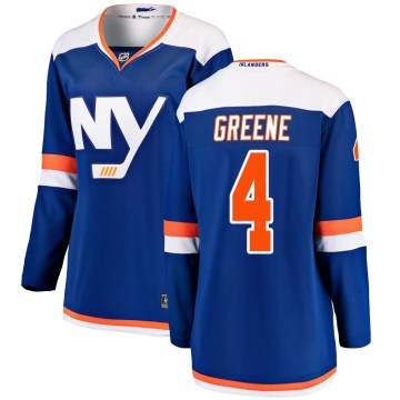 Fanatics Branded New York Islanders Women's Andy Greene Breakaway Blue Alternate NHL Jersey