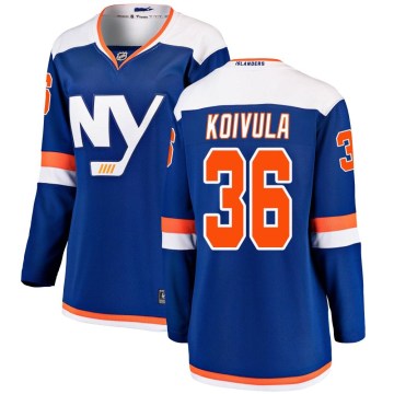 Fanatics Branded New York Islanders Women's Otto Koivula Breakaway Blue Alternate NHL Jersey