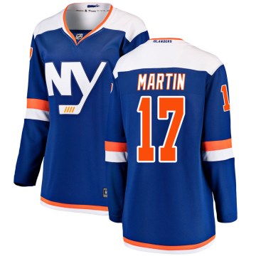 Fanatics Branded New York Islanders Women's Matt Martin Breakaway Blue Alternate NHL Jersey